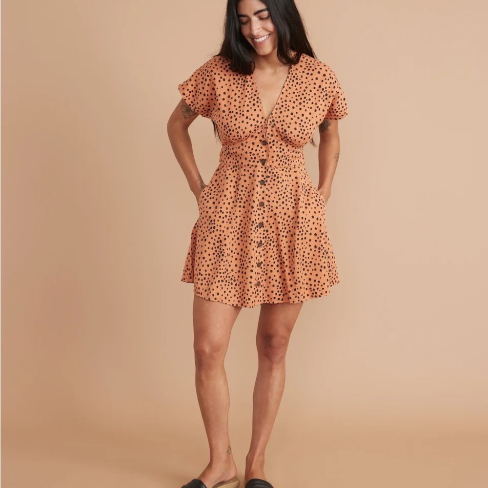Marine Layer Camila Dress - Abstract Cheetah